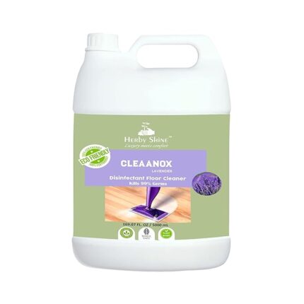 HerbyShine CLEAANOX Lemongrass Floor Cleaner | 5L Disinfectant Liquid | Long-Lasting Blast Fragrance | Suitable for Bathroom, Ceramic, Marble, Granite & Mosaic Surfaces