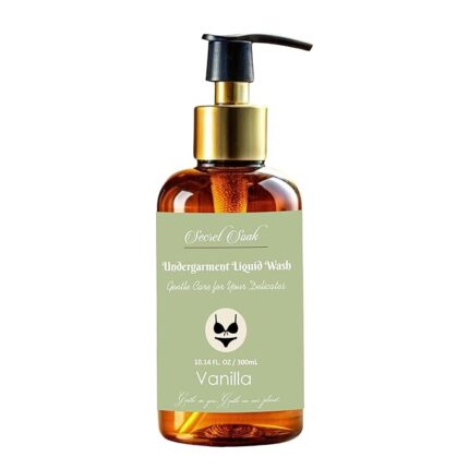 HerbyShine Secret soak Undergarment/Lingerie Liquid wash for Men/Women,Mild Detergent wash | Stain Removal & Odor Control | Bio Wash for Intimate Wear/Panty 300ml Vanilla